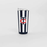 Chicago White Sox 20oz Striped Powder Coat Tumbler - Logo Brands - Flyclothing LLC