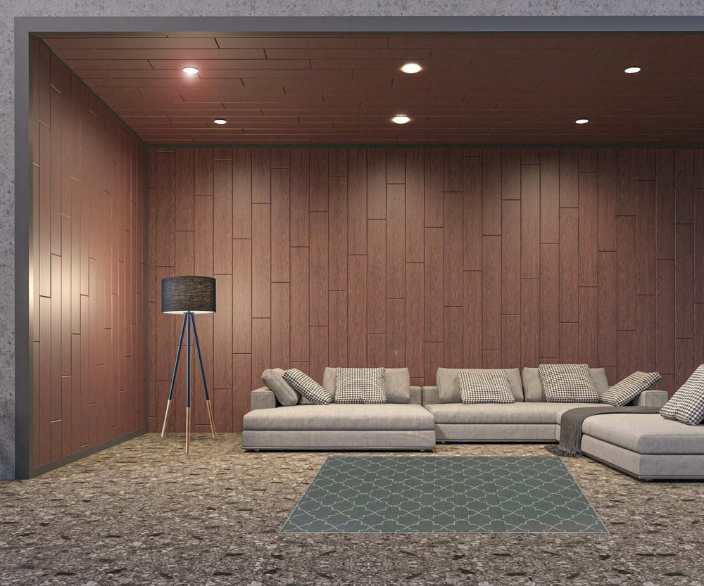 5' X 8' Gray and Ivory Geometric Stain Resistant Indoor Outdoor Area Rug - Homeroots - Flyclothing LLC