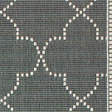 8' X 11' Gray and Ivory Geometric Stain Resistant Indoor Outdoor Area Rug - Homeroots - Flyclothing LLC