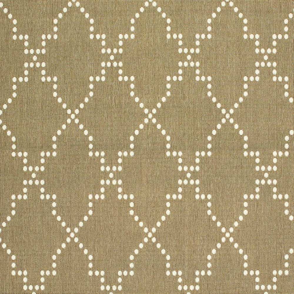 2' X 4' Tan Geometric Stain Resistant Indoor Outdoor Area Rug - Homeroots - Flyclothing LLC