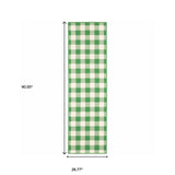 2' X 8' Green and Ivory Geometric Stain Resistant Indoor Outdoor Area Rug - Homeroots - Flyclothing LLC