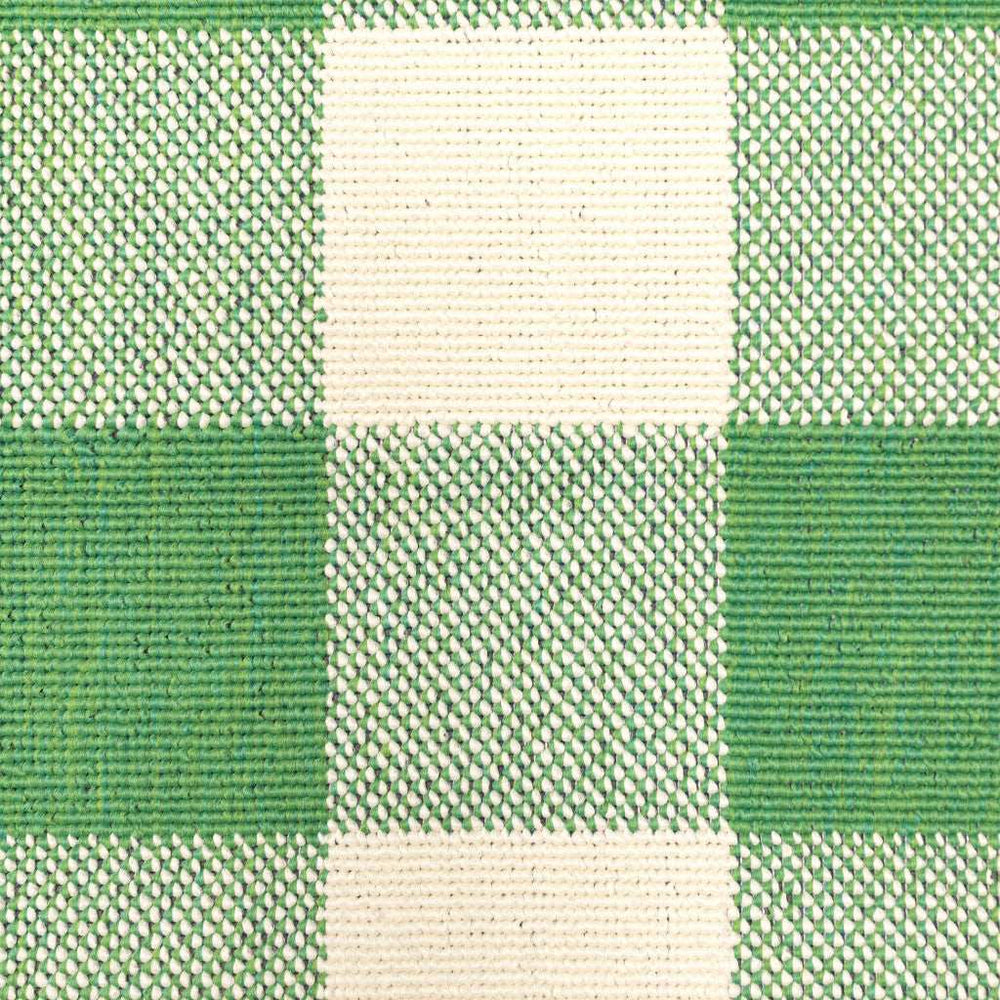 8' X 8' Green and Ivory Round Geometric Stain Resistant Indoor Outdoor Area Rug - Homeroots - Flyclothing LLC