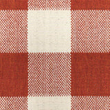 2' X 3' Red and Ivory Geometric Stain Resistant Indoor Outdoor Area Rug - Homeroots - Flyclothing LLC