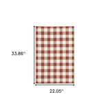 2' X 3' Red and Ivory Geometric Stain Resistant Indoor Outdoor Area Rug - Homeroots - Flyclothing LLC