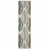 2' X 7' Beige Floral Stain Resistant Indoor Outdoor Area Rug - Homeroots - Flyclothing LLC
