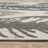 2' X 7' Beige Floral Stain Resistant Indoor Outdoor Area Rug - Homeroots - Flyclothing LLC