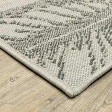 8' x 10' Beige Floral Stain Resistant Indoor Outdoor Area Rug - Homeroots - Flyclothing LLC