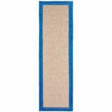 2' X 8' Blue and Beige Stain Resistant Indoor Outdoor Area Rug - Homeroots - Flyclothing LLC