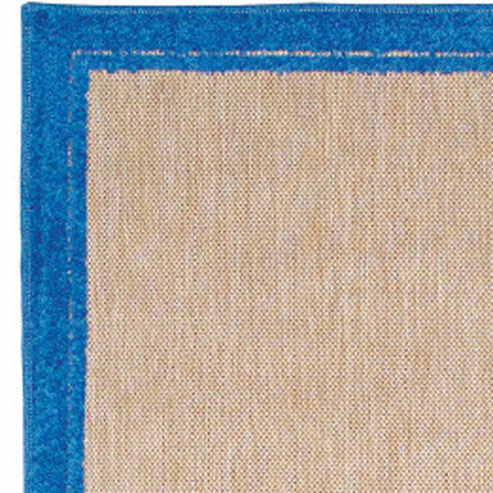 2' X 8' Blue and Beige Stain Resistant Indoor Outdoor Area Rug - Homeroots - Flyclothing LLC