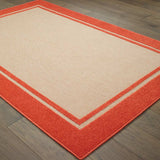 2' X 3' Orange Stain Resistant Indoor Outdoor Area Rug - Homeroots - Flyclothing LLC