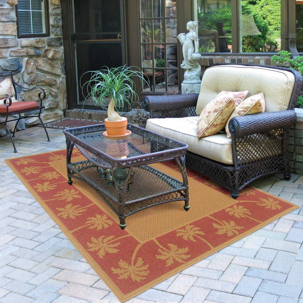 9' X 13' Beige Stain Resistant Indoor Outdoor Area Rug - Homeroots - Flyclothing LLC