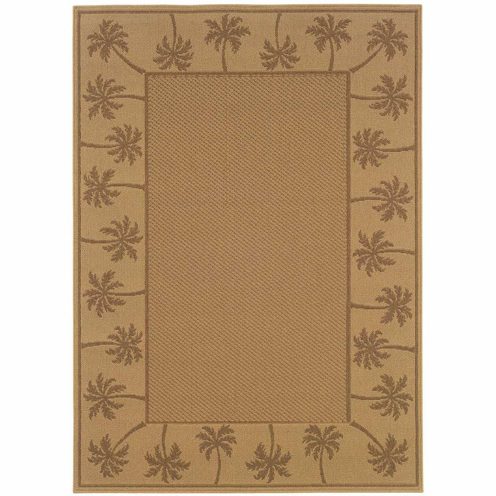 9' X 13' Beige Stain Resistant Indoor Outdoor Area Rug - Homeroots - Flyclothing LLC