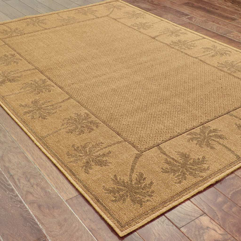 9' X 13' Beige Stain Resistant Indoor Outdoor Area Rug - Homeroots - Flyclothing LLC
