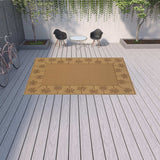 9' X 13' Beige Stain Resistant Indoor Outdoor Area Rug - Homeroots - Flyclothing LLC