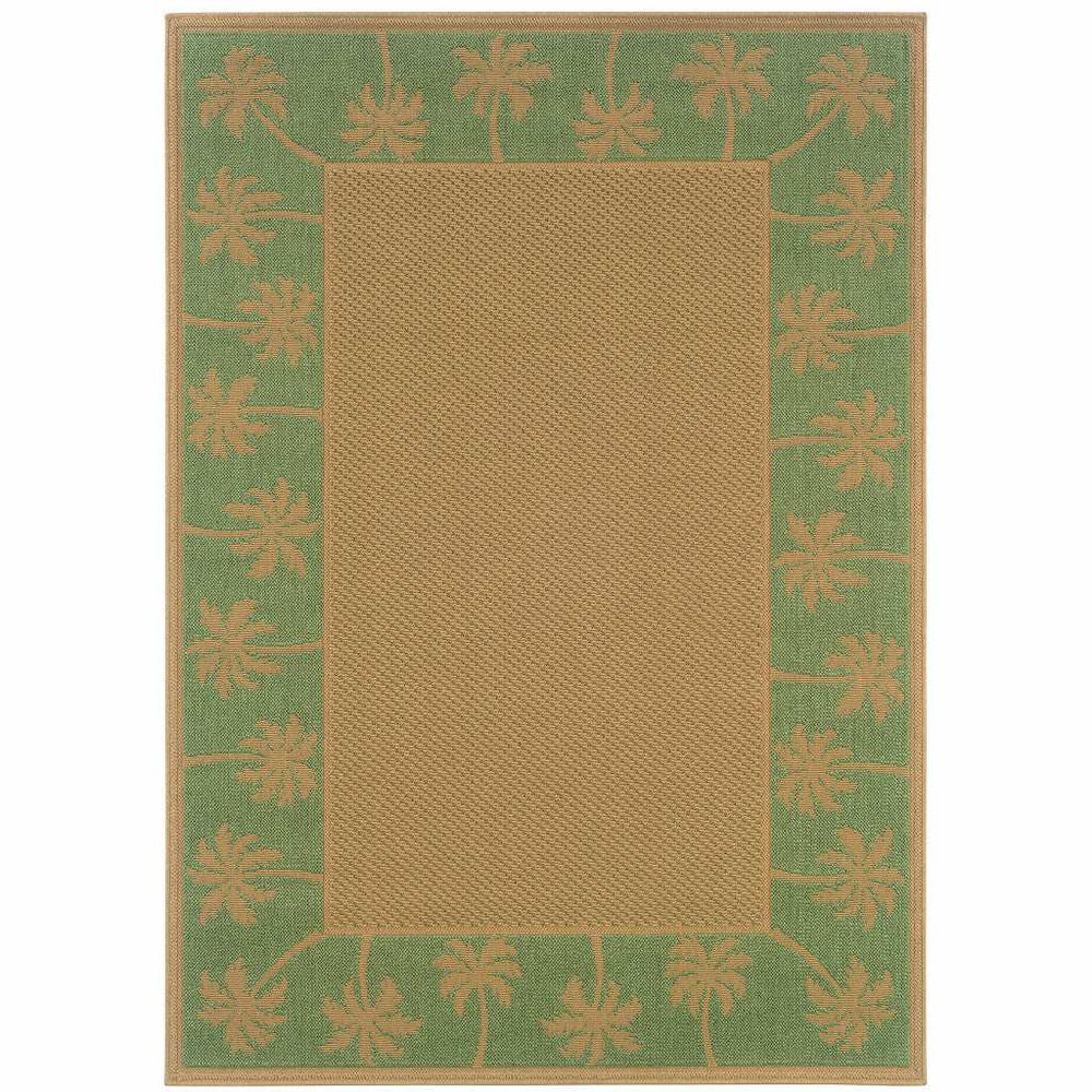 9' X 13' Beige Stain Resistant Indoor Outdoor Area Rug - Homeroots - Flyclothing LLC