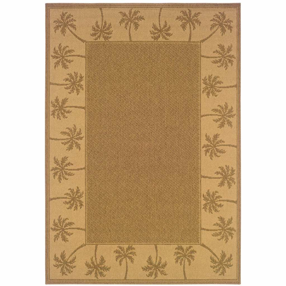 9' X 13' Tan Stain Resistant Indoor Outdoor Area Rug - Homeroots - Flyclothing LLC