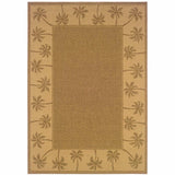 9' X 13' Tan Stain Resistant Indoor Outdoor Area Rug - Homeroots - Flyclothing LLC