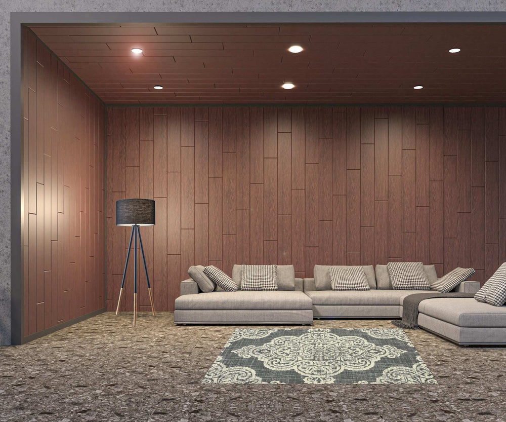 5' X 8' Gray and Ivory Oriental Stain Resistant Indoor Outdoor Area Rug - Homeroots - Flyclothing LLC