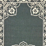 2' X 8' Gray and Ivory Oriental Stain Resistant Indoor Outdoor Area Rug - Homeroots - Flyclothing LLC
