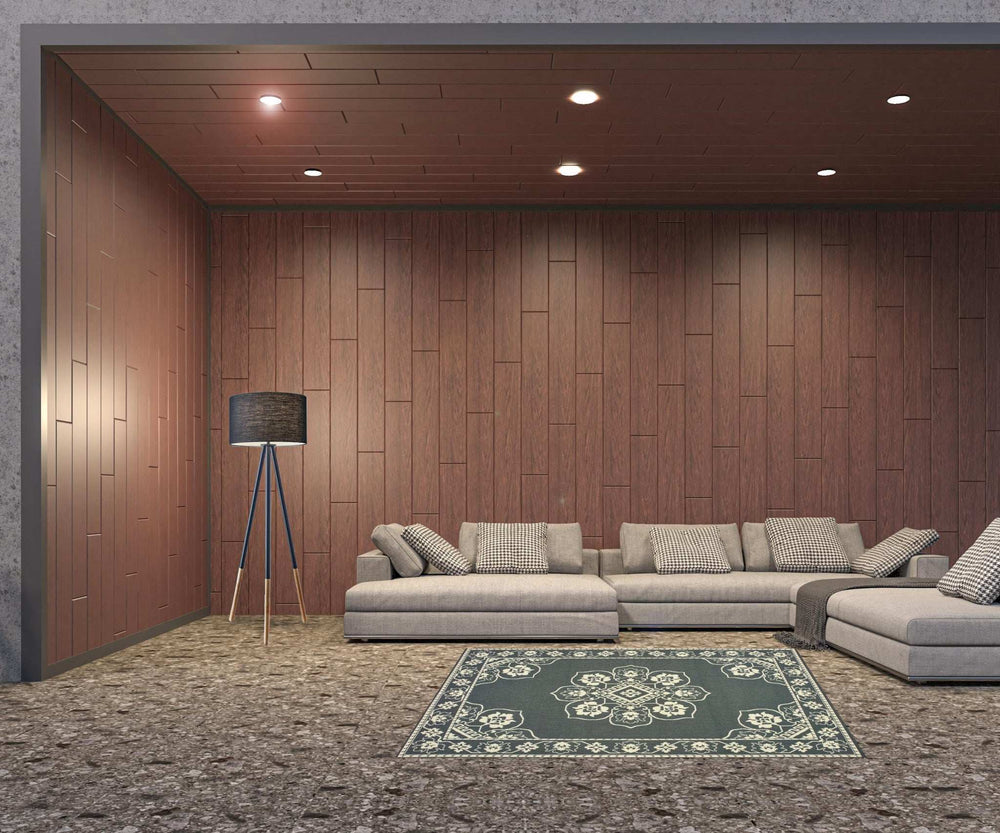 5' X 8' Gray and Ivory Oriental Stain Resistant Indoor Outdoor Area Rug - Homeroots - Flyclothing LLC