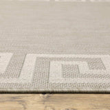 2' X 7' Gray and Ivory Stain Resistant Indoor Outdoor Area Rug - Homeroots - Flyclothing LLC