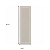 2' X 7' Gray and Ivory Stain Resistant Indoor Outdoor Area Rug - Homeroots - Flyclothing LLC