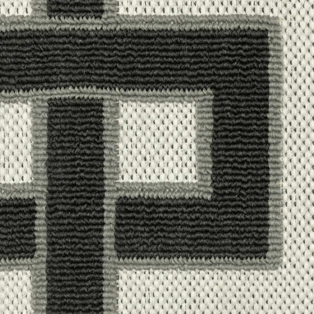 2' X 4' Beige and Black Stain Resistant Indoor Outdoor Area Rug - Homeroots - Flyclothing LLC