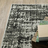 2' X 4' Beige and Black Abstract Stain Resistant Indoor Outdoor Area Rug - Homeroots - Flyclothing LLC
