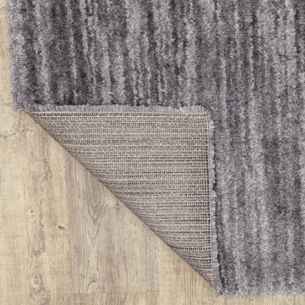 10' X 13' Grey Shag Power Loom Stain Resistant Area Rug - Homeroots - Flyclothing LLC