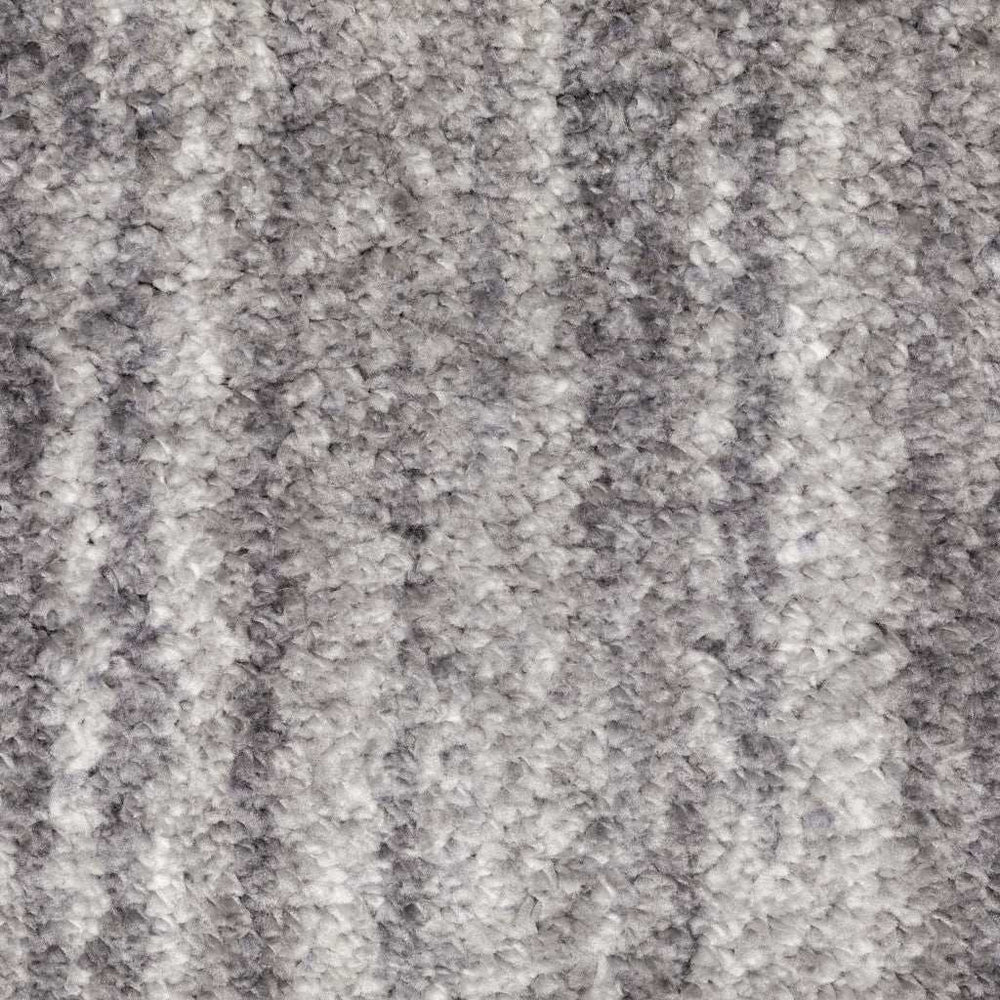 10' X 13' Grey Shag Power Loom Stain Resistant Area Rug - Homeroots - Flyclothing LLC