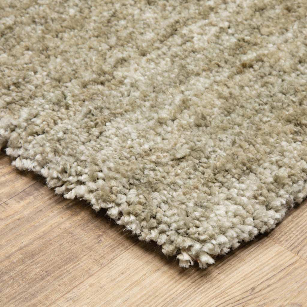 10' X 13' Stone Shag Power Loom Stain Resistant Area Rug - Homeroots - Flyclothing LLC