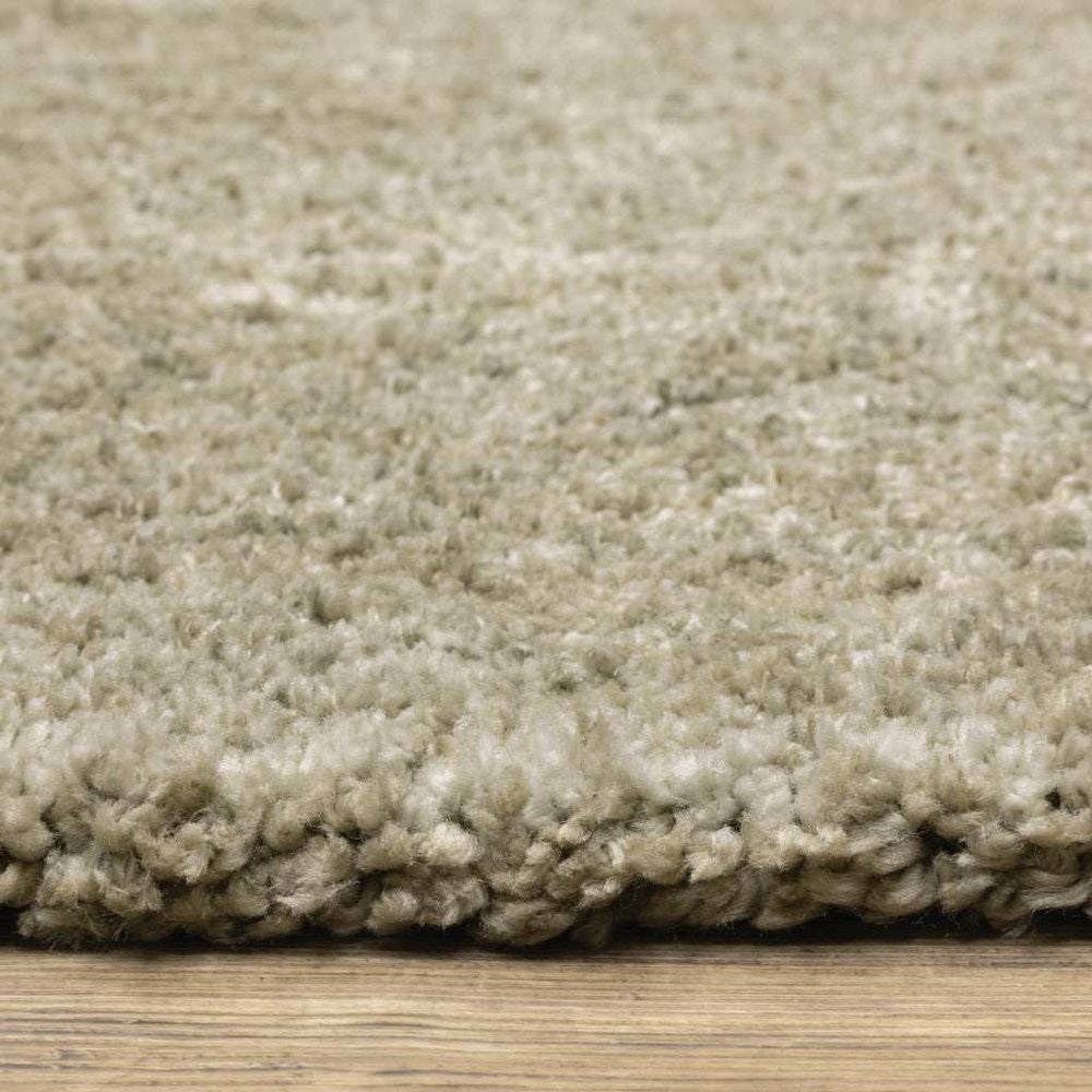 10' X 13' Stone Shag Power Loom Stain Resistant Area Rug - Homeroots - Flyclothing LLC