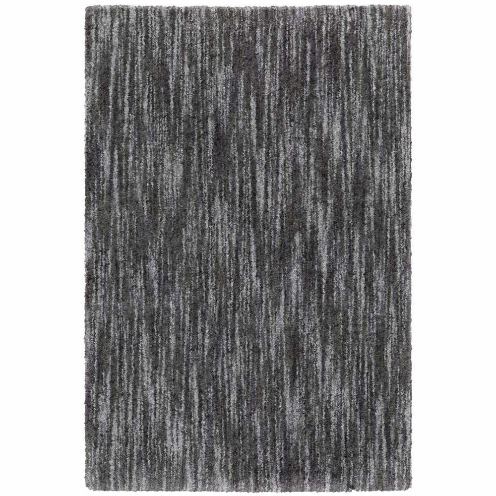 10' X 13' Charcoal Shag Power Loom Stain Resistant Area Rug - Homeroots - Flyclothing LLC