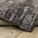 10' X 13' Charcoal Shag Power Loom Stain Resistant Area Rug - Homeroots - Flyclothing LLC