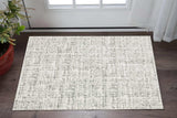 3' X 5' White And Grey Abstract Power Loom Stain Resistant Area Rug - Homeroots - Flyclothing LLC