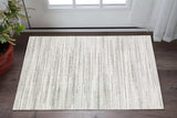 3' X 5' White And Grey Abstract Power Loom Stain Resistant Area Rug - Homeroots - Flyclothing LLC