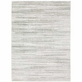 6' X 9' White And Grey Abstract Power Loom Stain Resistant Area Rug - Homeroots - Flyclothing LLC