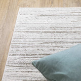 10' X 13' White And Grey Abstract Power Loom Stain Resistant Area Rug - Homeroots - Flyclothing LLC