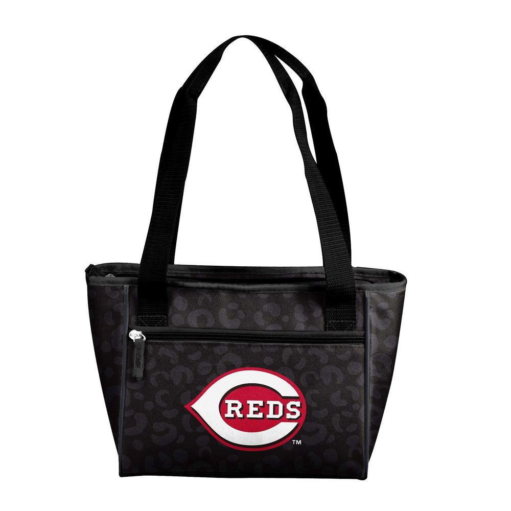 Cincinnati Reds Leopard Print 16 Can Cooler Tote - Logo Brands - Flyclothing LLC