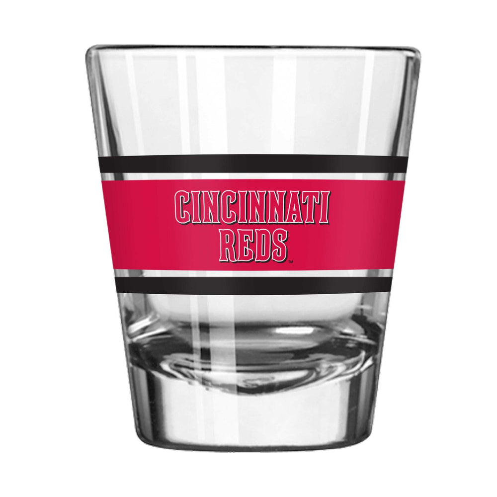 Cincinnati Reds 2oz Stripe Shot Glass - Logo Brands - Flyclothing LLC