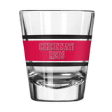 Cincinnati Reds 2oz Stripe Shot Glass - Logo Brands - Flyclothing LLC