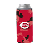 Cincinnati Reds 12oz Camo Slim Can Coolie - Logo Brands - Flyclothing LLC