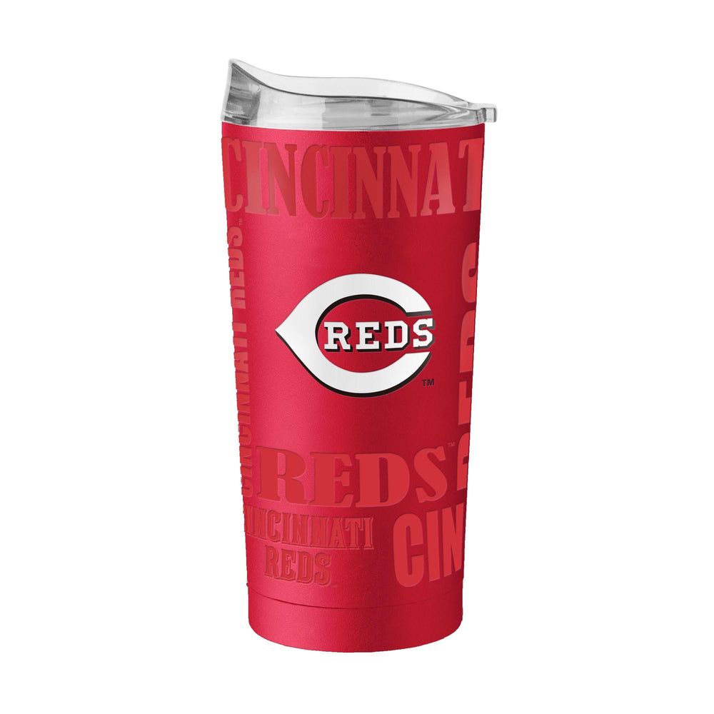 Cincinnati Reds 20oz Replay Powder Coat Tumbler - Logo Brands - Flyclothing LLC