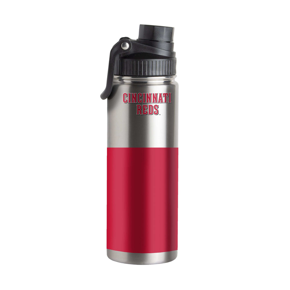 Cincinnati Reds 21oz Colorblock Twist Top Water Bottle - Logo Brands - Flyclothing LLC
