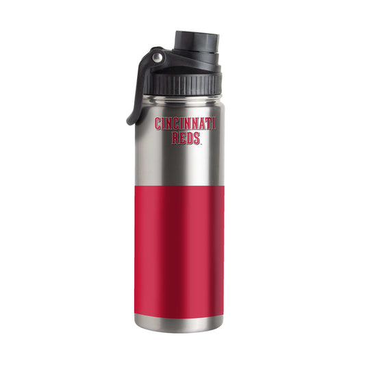 Cincinnati Reds 21oz Colorblock Twist Top Water Bottle - Logo Brands - Flyclothing LLC
