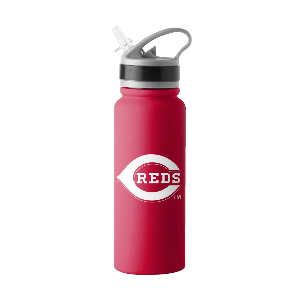 Cincinnati Reds 25oz Stainless Single Wall Flip Top Bottle - Logo Brands - Flyclothing LLC