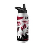 Cincinnati Reds 34oz Native Quencher Bottle - Logo Brands - Flyclothing LLC