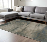 8' X 11' Gray Abstract Power Loom Area Rug - Homeroots - Flyclothing LLC