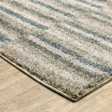 10' X 13' Teal Blue Geometric Power Loom Area Rug - Homeroots - Flyclothing LLC