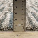 10' X 13' Teal Blue Geometric Power Loom Area Rug - Homeroots - Flyclothing LLC